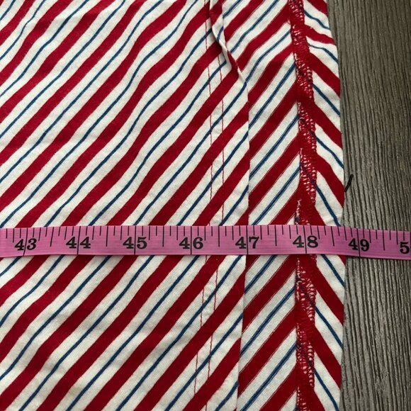 [LP] Chaps Red and White Cap Sleeve Maxi Dress - Picture 3 of 8